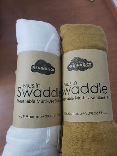 Customer photo review of Muselina Mostaza 70% Bamboo +30 % Algodón 𝗡𝗲𝗻𝗶𝗻𝗮 & 𝗖𝗼 ®️