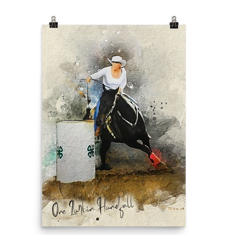 Customer photo review of Personalized Horse portrait