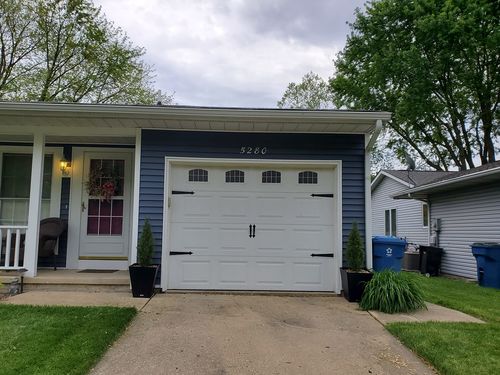 Customer photo review of Decorative Garage Door Hinge and Handle Magnet Accents (6-PC Set)