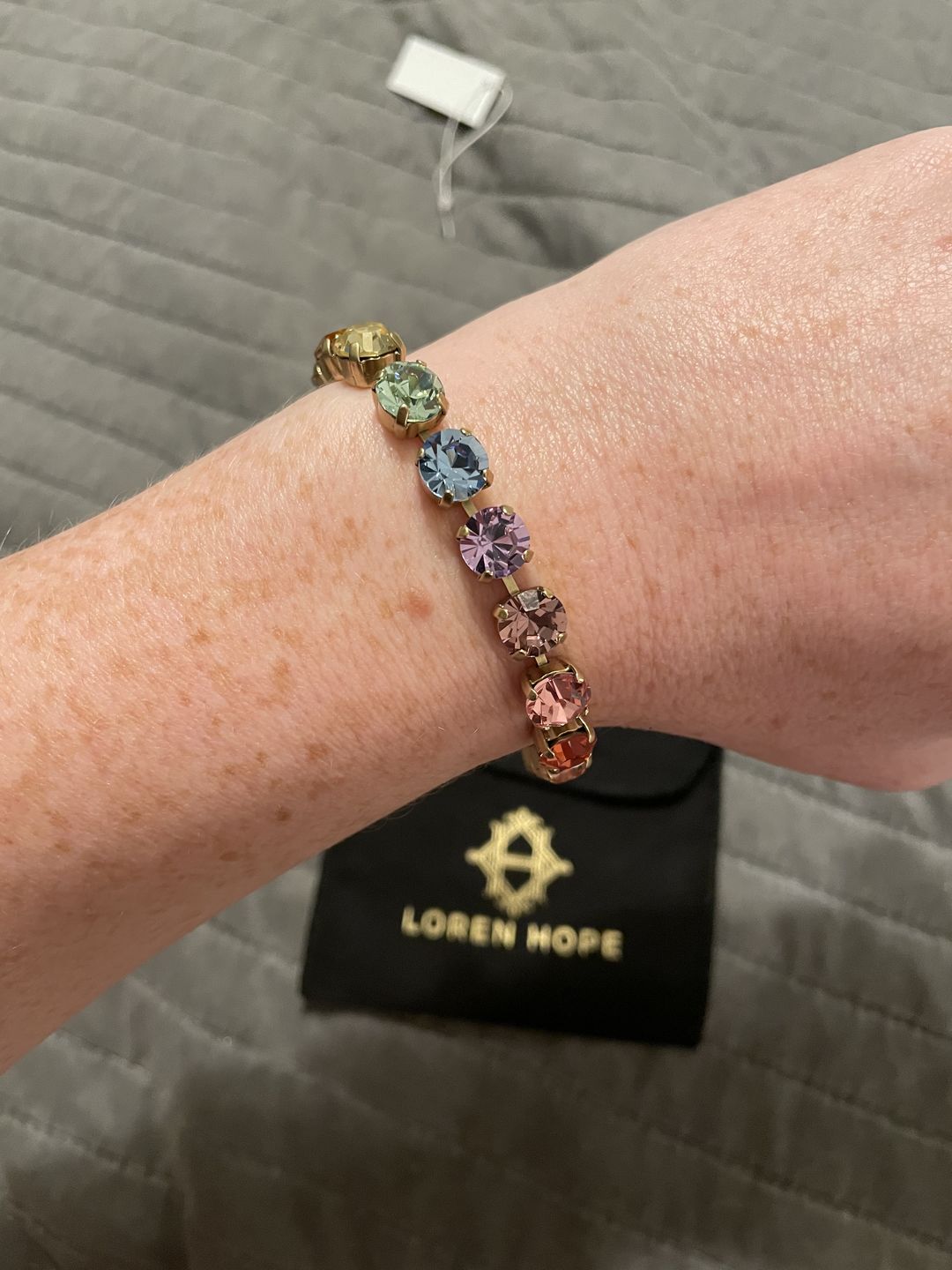 Customer photo review of Arista Bracelet in Rainbow Ombré - PRE-ORDER 6.14