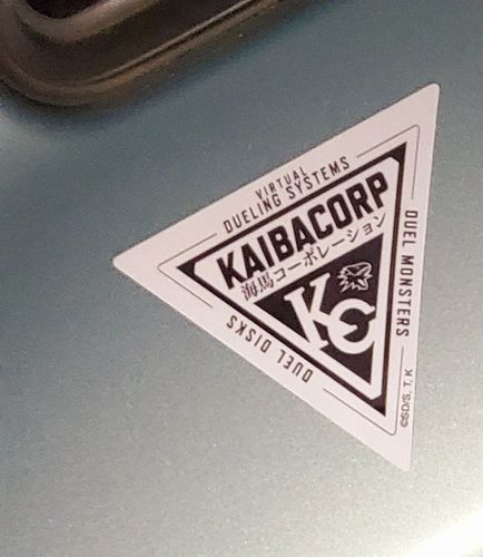Customer photo review of Kaiba Corp Dueling System - 3" Decal Sticker
