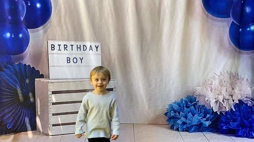 Customer photo review of Kate Birthday Boy with Blue Balloons Backdrop for Photography Designed By Jessica Evangeline photography