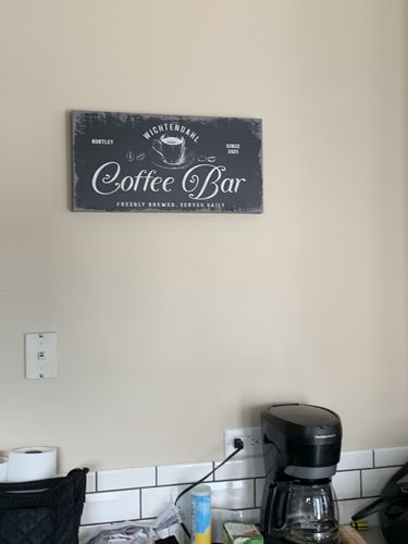 Customer photo review of Coffee Bar Sign