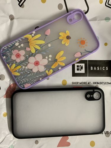 Customer photo review of Big Flowers Matte Finish iPhone Case