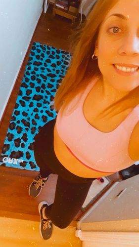 Customer photo review of Mat de Entrenamiento ORX Print Turquesa