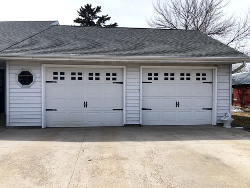 Customer photo review of Decorative Garage Faux Window Accents (16-PC Set)