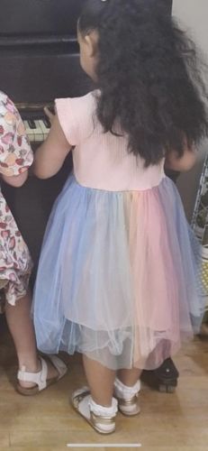 Customer photo review of Rainbow Princess Fly Sleeve Tutu Dress (1-7 Years) (MRK X)
