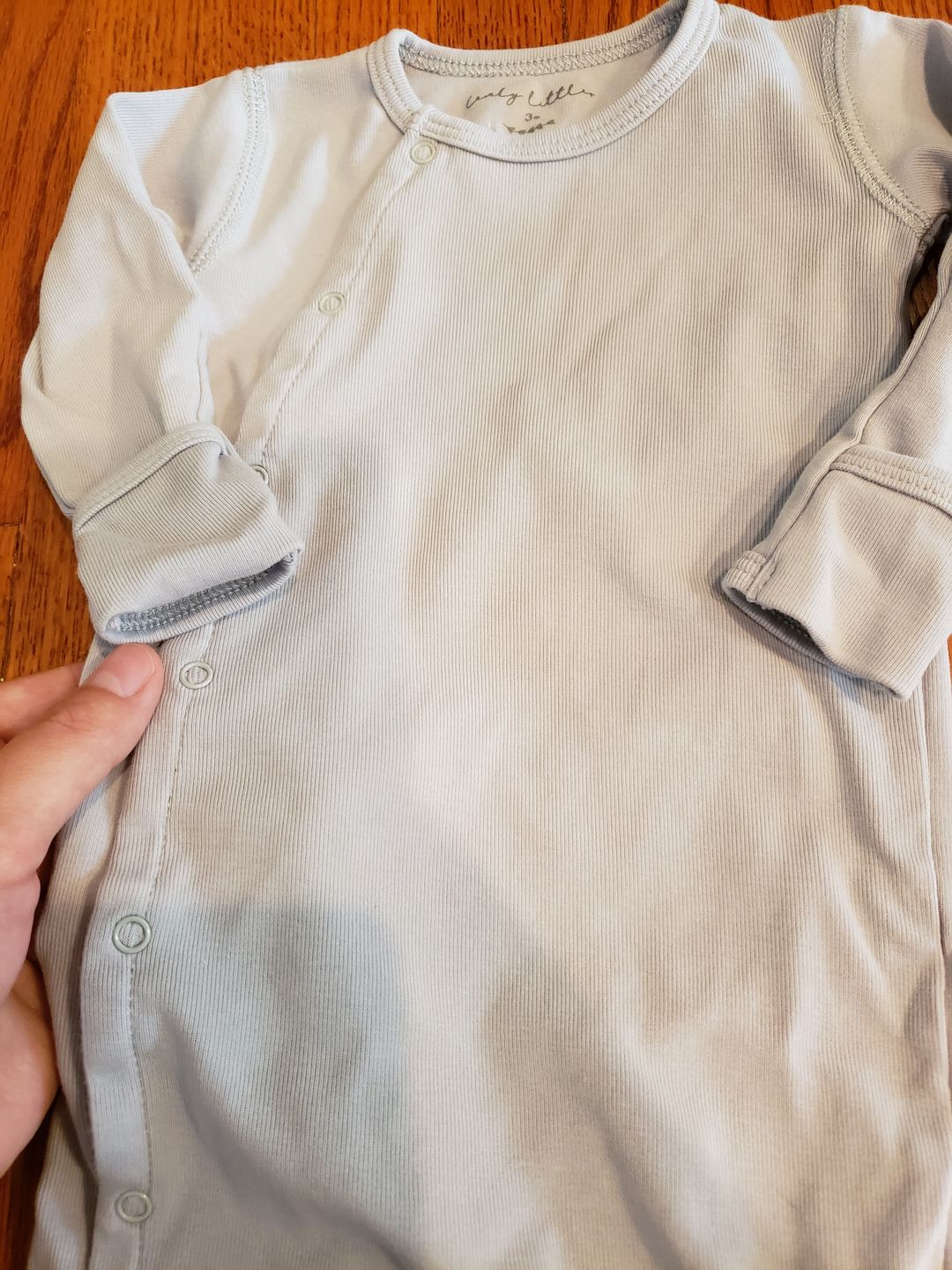 Customer photo review of The Snap Romper - Rosewood Ribbed