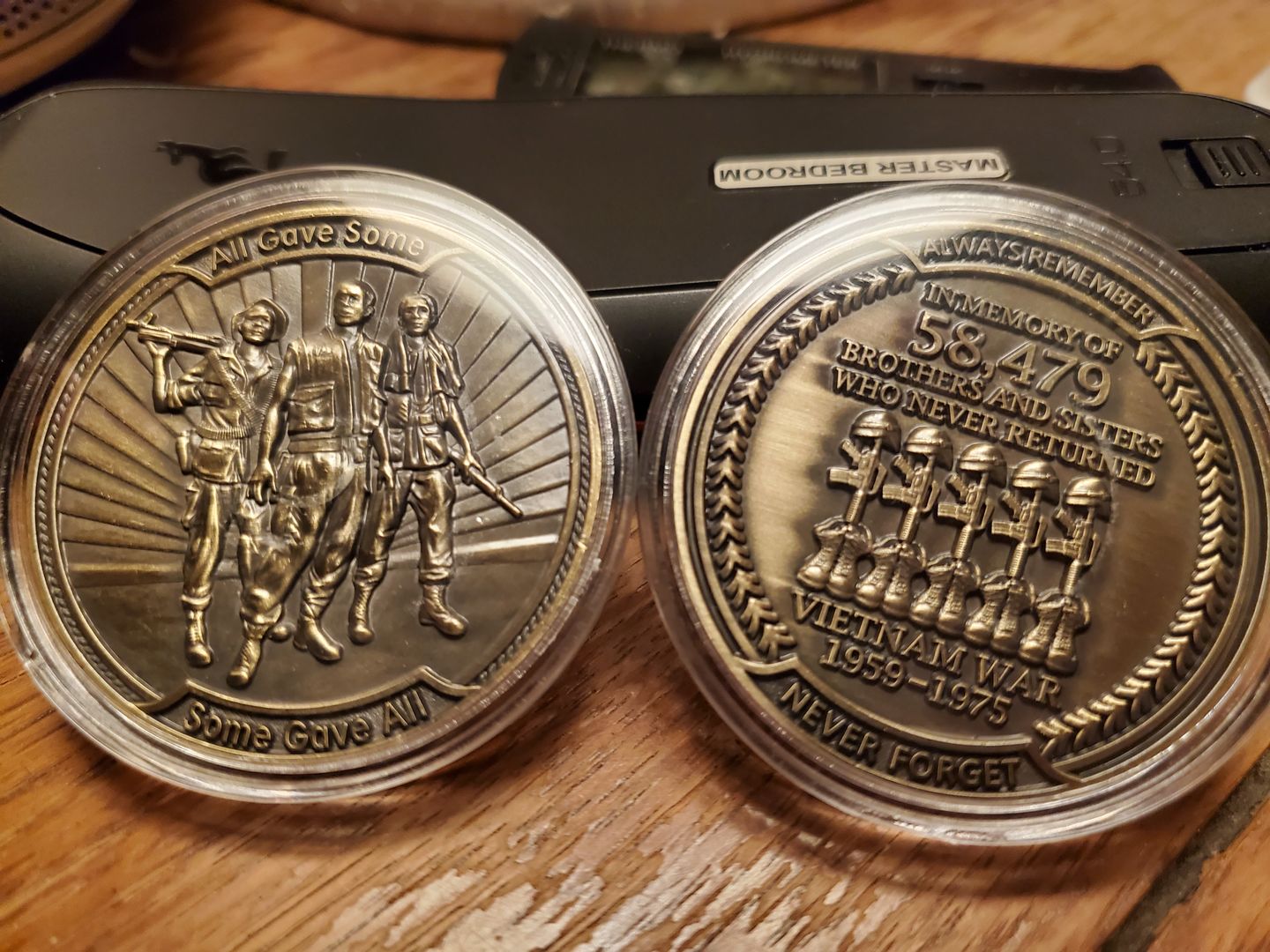 Customer photo review of Vietnam Veteran Coin