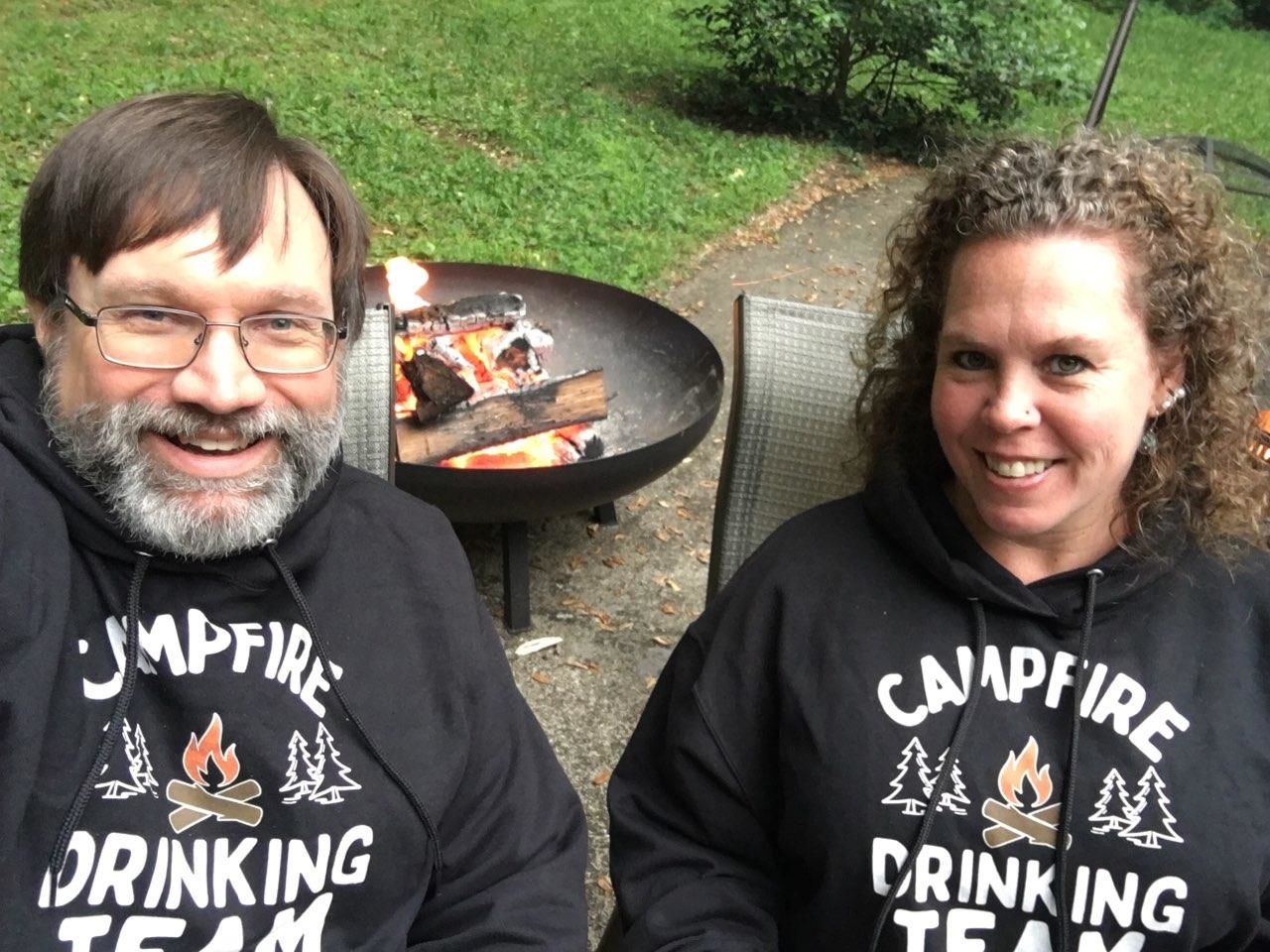 Customer photo review of Funny "Campfire Drinking Team" - Shirts and Hoodies