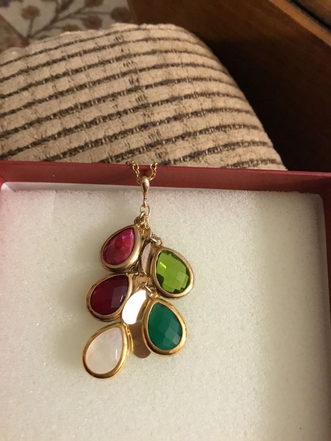 Customer photo review of Engraved Oval Name or Letter Charm
