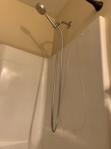 Customer photo review of 1-Spray Handheld Shower Head Set