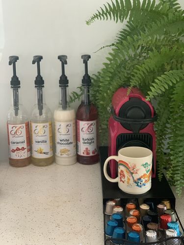 Customer photo review of Caramel Coffee Syrup