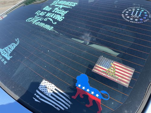 Customer photo review of Tactical Brotherhood Decal - Don't Tread On Me