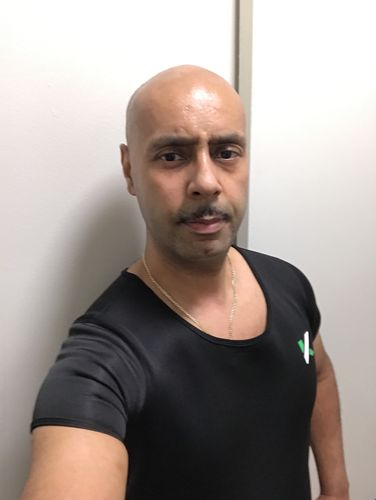 Customer photo review of Men's Weight-Loss Neoprene T-Shirt