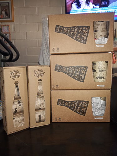 Customer photo review of Lindos Quiltros - Juego de 6 Vasos