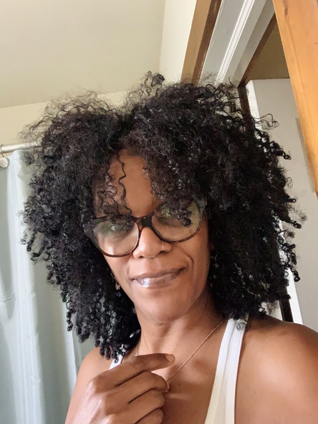 Customer photo review of Curly Hair Moisturizer with Organic Avocado Oil and Organic Jojoba Oil with Lavender Fragrance