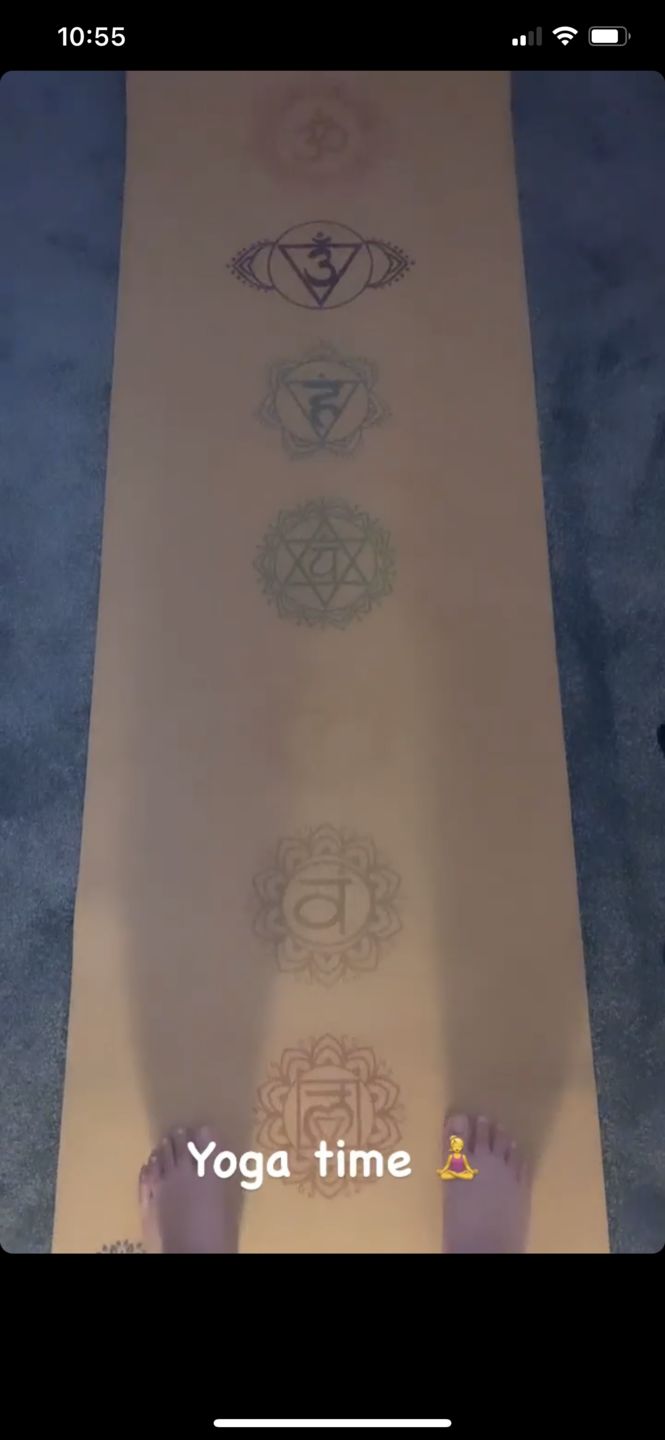 Customer photo review of Chakra Yoga Mat