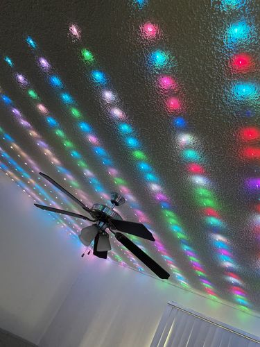 Customer photo review of DormVibes Color Changing Ceiling Lights