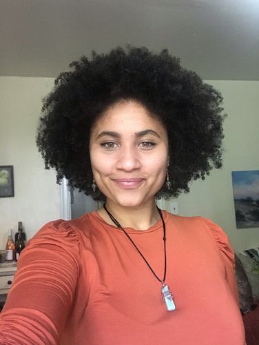 Customer photo review of Curly Hair Wash and Go System with Organic Hemp Seed Oil for Hair Growth with Watermelon Fragrance (Step 1 - 4)