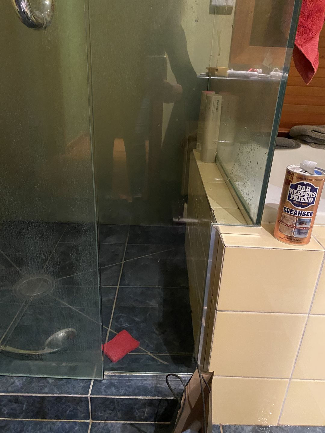 Customer photo review of Shower Cleaning & Protection Kit
