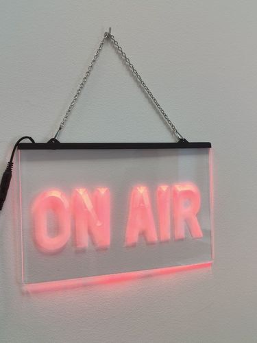 Customer photo review of Personalized Man Cave Two Colors LED Signs (Three Sizes)