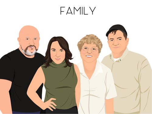 Customer photo review of Custom Family Portrait (Poster)