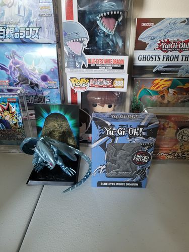 Customer photo review of Yu-Gi-Oh! Blue-Eyes White Dragon Metal Card - Ships Mid-June 2021. Pre-orders End April 30.