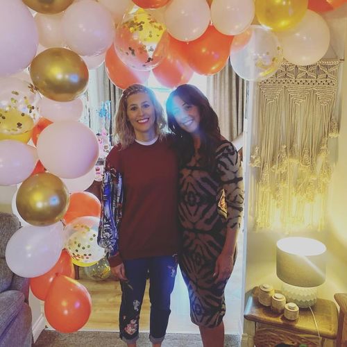 Customer photo review of Ruby Red Love on Tattooed Wings Sweatshirt