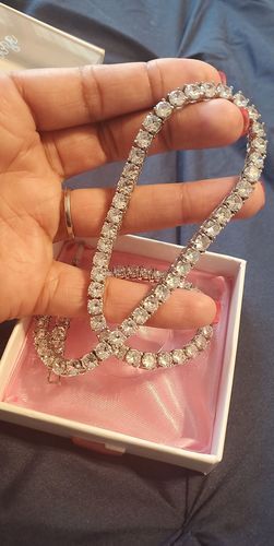 Customer photo review of Lavish Tennis necklace