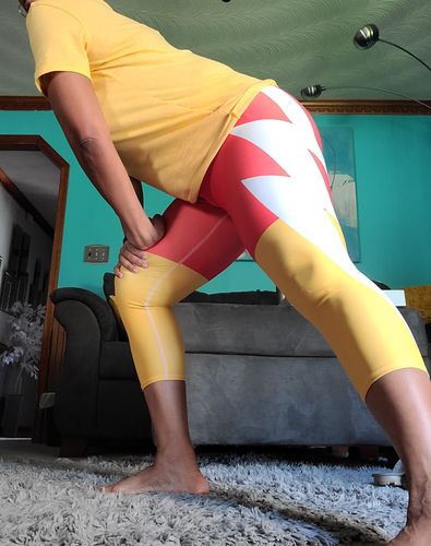 Customer photo review of Lightning Struck Capris