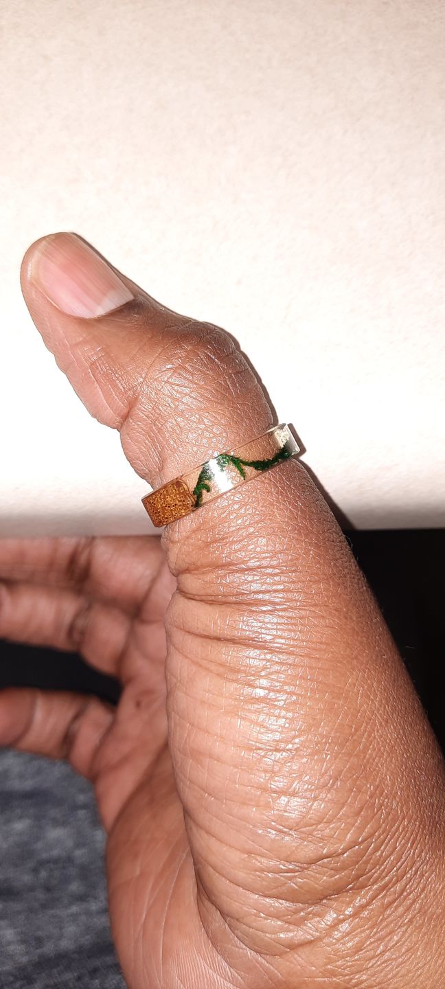 Customer photo review of Forest Soul Resin Ring