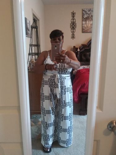 Customer photo review of Printed Cami Jumpsuit