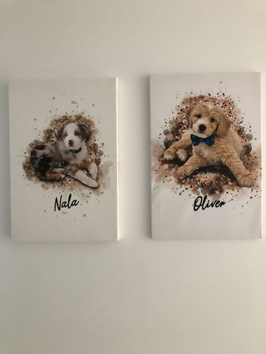 Customer photo review of Personalized Pet Art