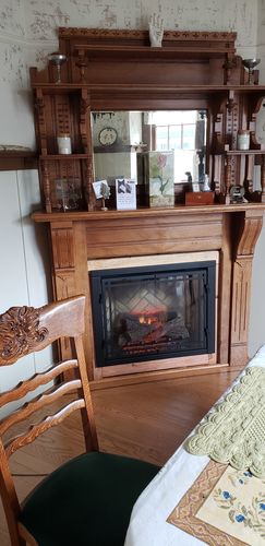 Customer photo review of Dimplex Revillusion 30 inch Built-In Electric Firebox | Herringbone Brick