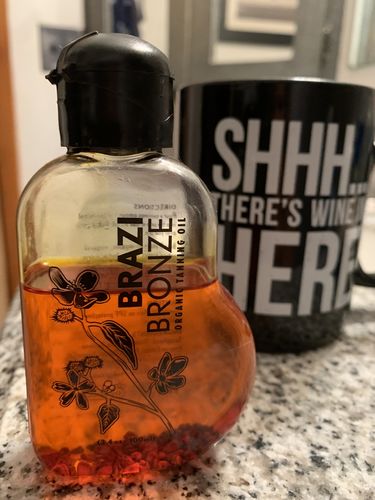 Customer photo review of 100% Natural & Organic Tanning Oil