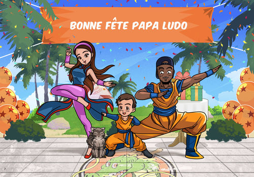 Customer photo review of Caricature cartoon dessinée à la main: En mode manga