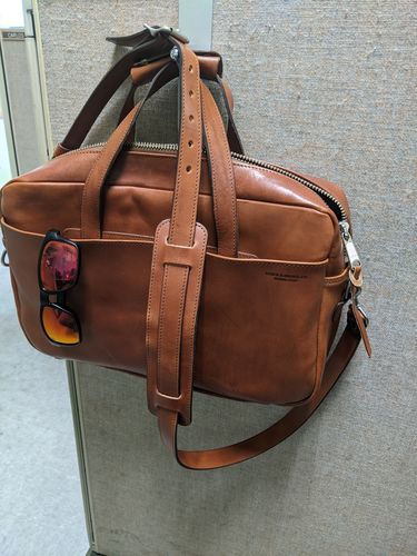 Customer photo review of No.56 | 'Buck Brown' Harness Leather Briefcase