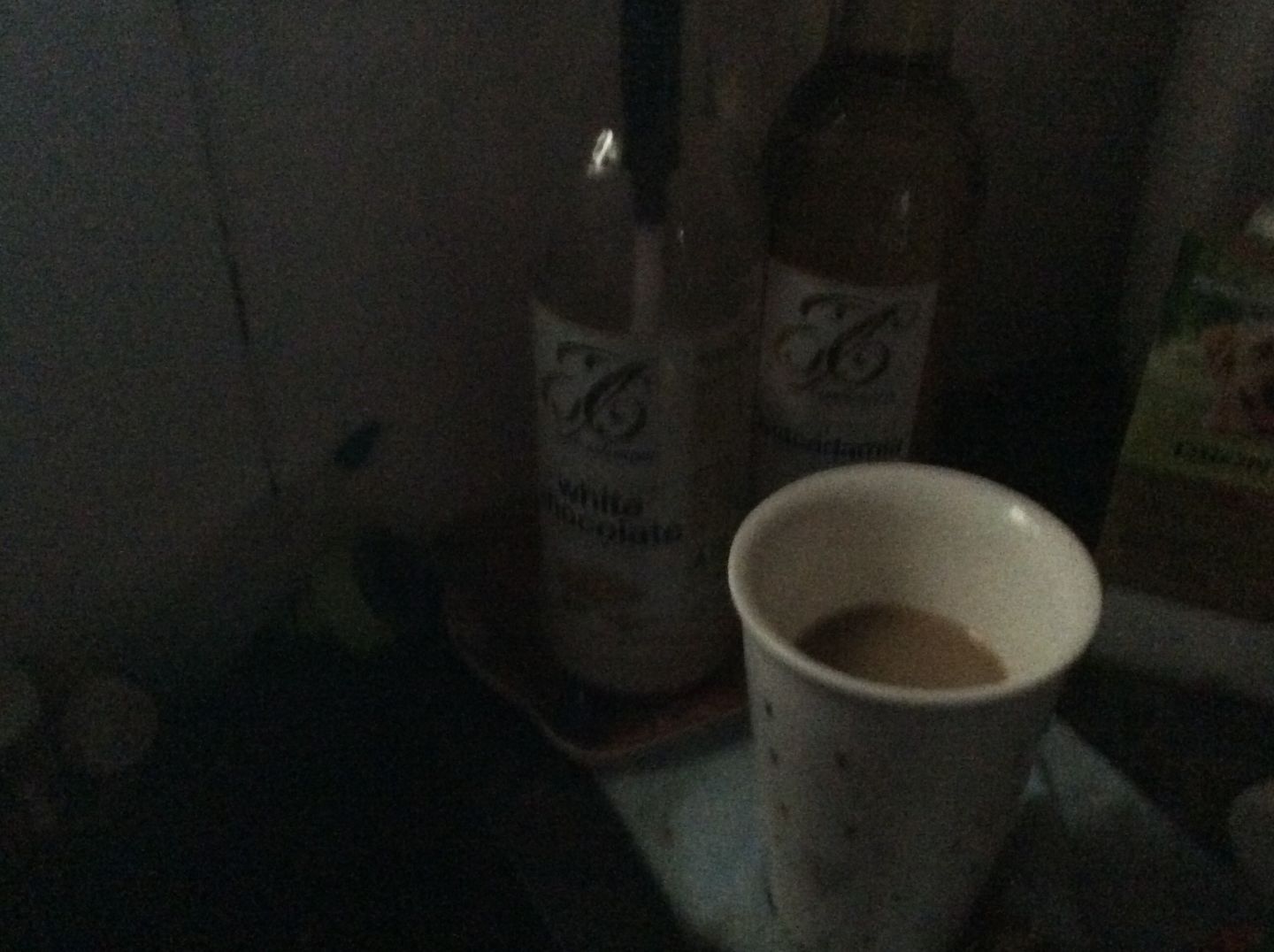 Customer photo review of White Chocolate Coffee Syrup