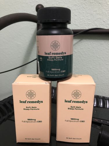 Customer photo review of 1500mg CBD Soft Gels sleep formula