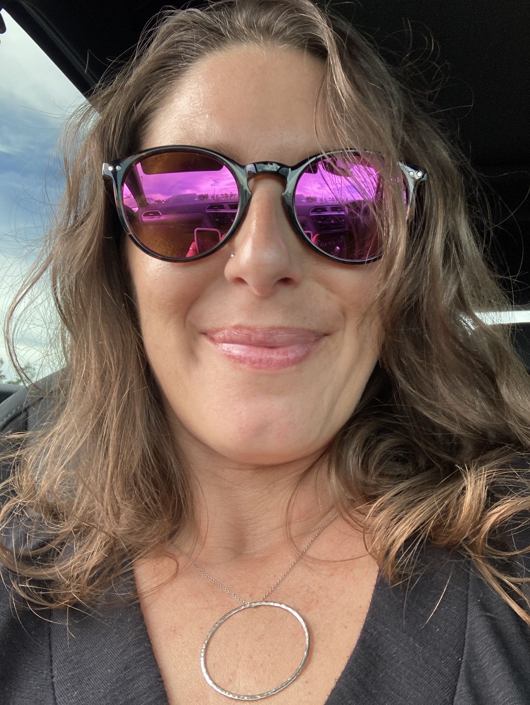 Customer photo review of Classic - Purple Sky Mirror