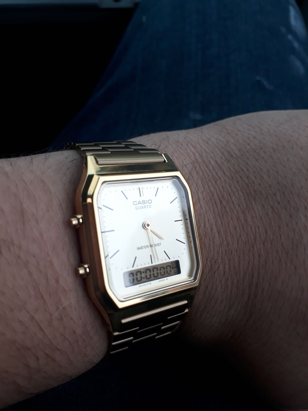 Customer photo review of Reloj Casio Vintage AQ-230GA-9DMQ Dorado