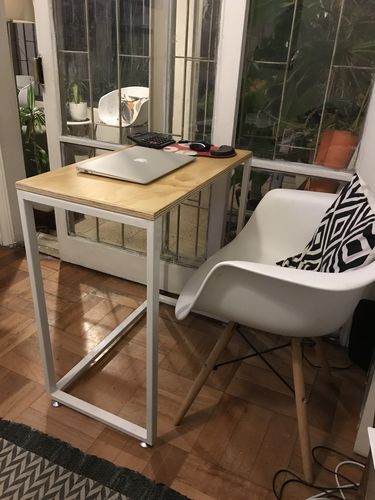 Customer photo review of Escritorio industrial MIMA 70 x 40 Blanco