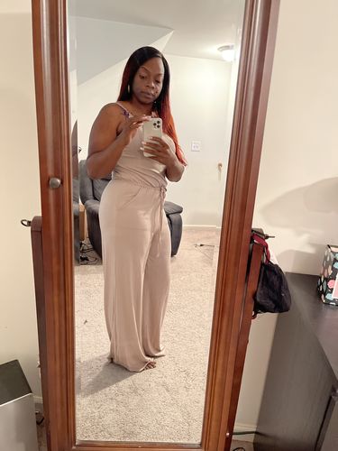 Customer photo review of Stacey Jumpsuit (Ash Mocha)
