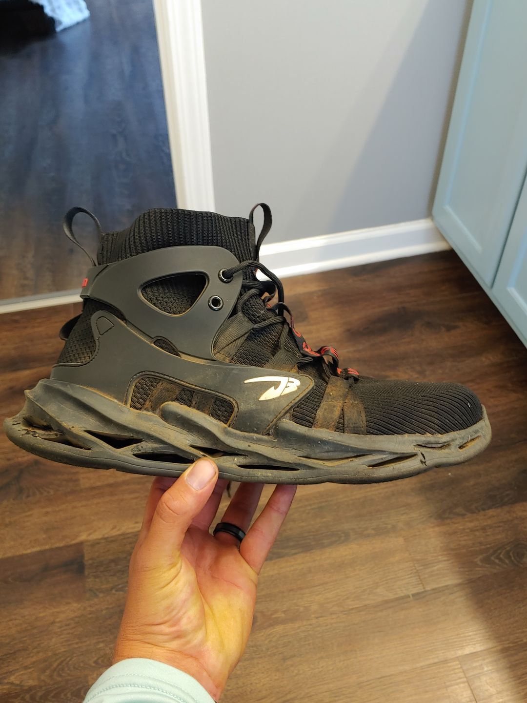 Customer photo review of Maven Lightweight Puncture Resistant Steel Toe Safety Boots
