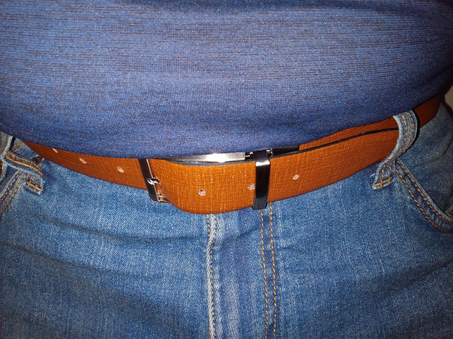Customer photo review of The Harvey Dent Belt - Reversible Black/Brown 100% Real Leather Belt