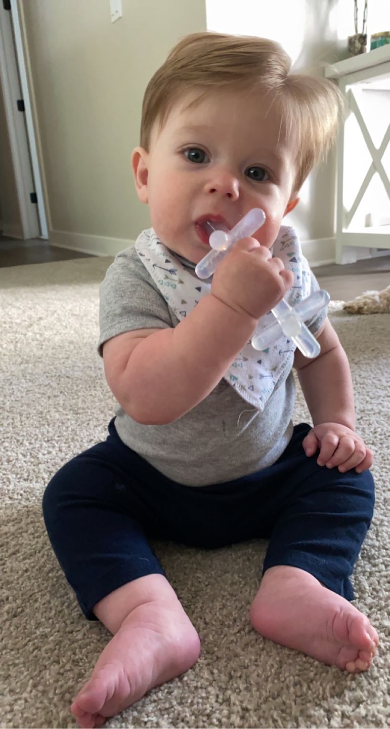 Customer photo review of moonjax® baby teether