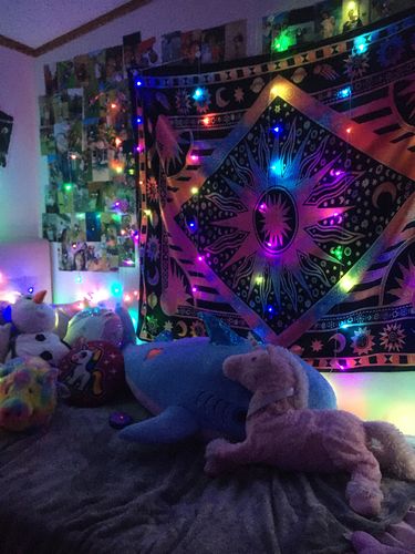 Customer photo review of DormVibes Color Changing Wall Lights