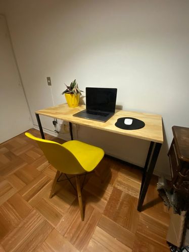 Customer photo review of Escritorio de madera MIMA 120 x 50 Negro