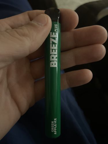 Customer photo review of Breeze Plus Disposable Pod System | Green Apple
